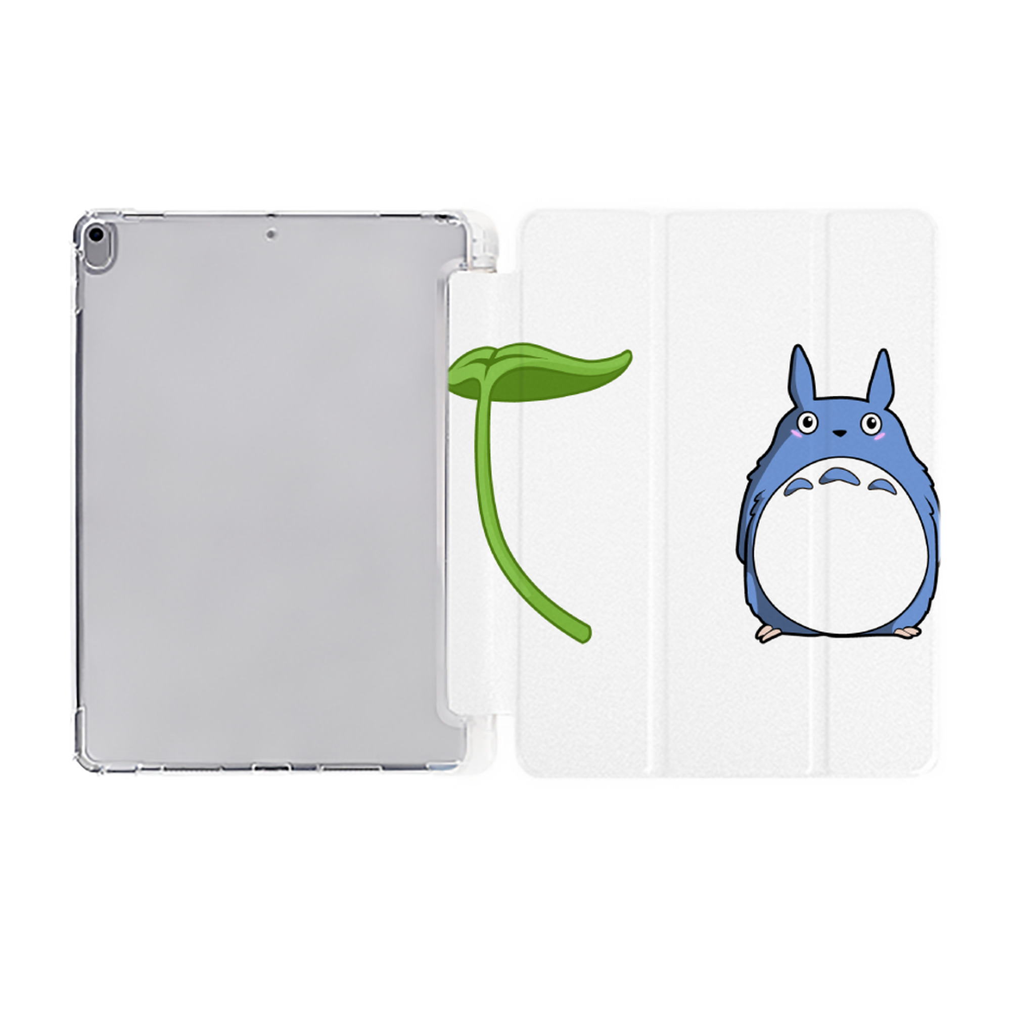 （画像用） となりのトトロ 草壁メイ 草壁サツキ My Neighbor Totoro Satsuki Kusakabe Mei Kusakabe IPad ケース ペン収納付き 三つ折りスタンド PUレザー×シリコン 対応機種9.5/10.5/10.9インチ